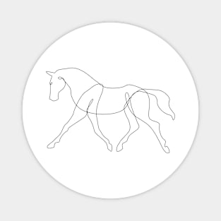 Horse line art #3 Magnet